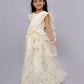 Lil Drama Mishti Off White Lehanga Choli Dupatta Set For Girls | Swadesiicart