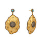 Nuyug 18k Gold-Plated American Diamond Studded Anti Tarnish Contemporary Dangler Earrings | Swadesiicart