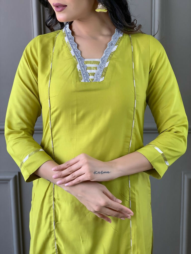 Partywear Designer Viscose Gajri Stitched Suit With Dupatta - Tanisha | Swadesiicart