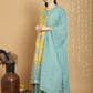 Jyoti Fashion Women's Yellow Chanderi Silk Elegant Jardoshi Kurta with Trouser & Dupatta | Swadesiicart