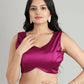 Vastranavya White Retro Wavy Polka Stripes Freehand Ready to Wear Saree | Swadesiicart