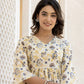 Yufta Yellow Gotta Patti Kurti with Dhoti Pants Set - Swadesiicart