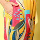 Yufta Yellow and Pink Printed Satin Co-Ords - Swadesiicart