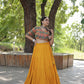 Lorenvalley Yellow Premium Rayon Lehenga with Georgette Embroidered Traditional Thread work Choli | Swadesiicart