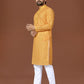 Anaita Yellow Lucknowi Silk Straight Kurta