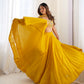 Lorenvalley Yellow Faux Georgette Stitched Lehenga Embroidery Blouse with Dupatta | Swadesiicart
