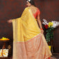 Lorenvalley Fashion Yellow Soft Katan Silk Woven Design Zari Weaving Pallu Saree - Swadesiicart