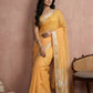 Anaita Yellow Cotton Saree With Blouse