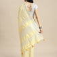 Anaita L Yellow Linen Saree With Blouse