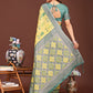 Anaita Yellow Banarasi Silk Saree With Blouse