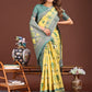 Anaita Yellow Banarasi Silk Saree With Blouse