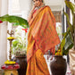 Anaita Yellow Silk Woven Saree With Blouse
