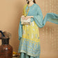 Jyoti Fashion Women's Yellow Chanderi Silk Elegant Jardoshi Kurta with Trouser & Dupatta | Swadesiicart