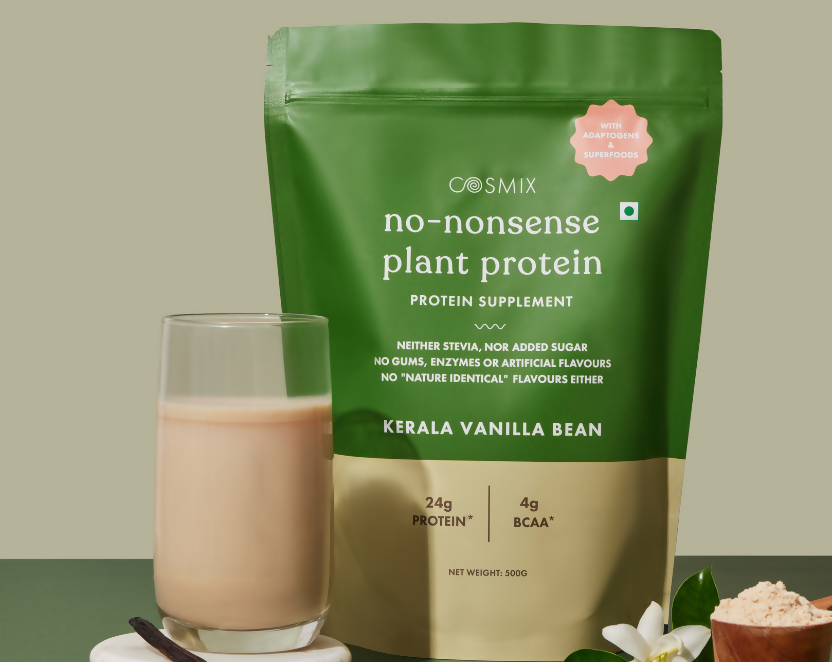 Cosmix No Nonsense Plant Protein Kerala Vanilla Bean | Swadesiicart