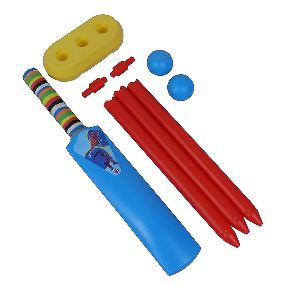 Manaki Enterprise Plastic Spiderman Cricket Kit (Multicolour) - Swadesiicart