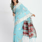 Shree Shyam Fashion Linen Cotton Sky Blue Saree
