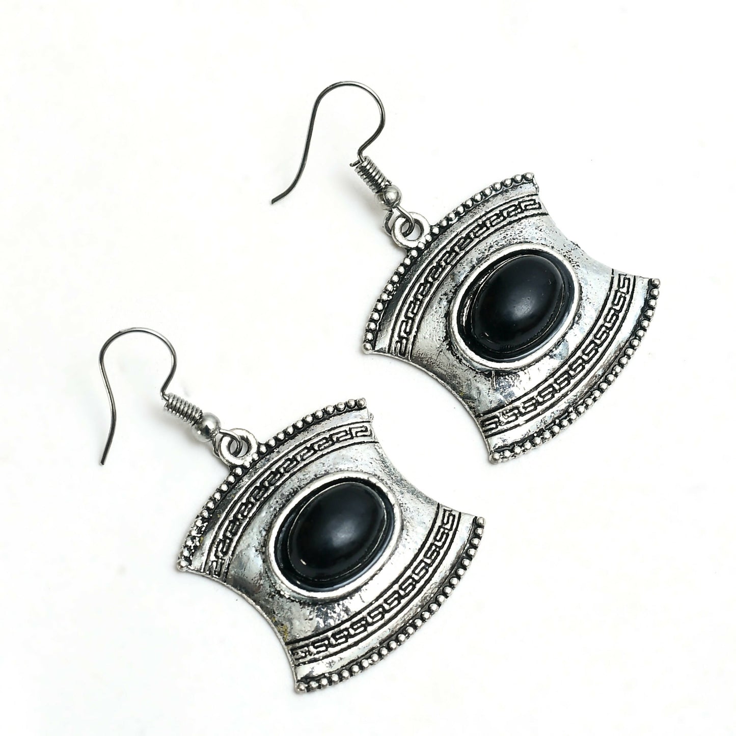 Mominos Fashion Johar Kamal Oxidised Silver-Plated Stone Work Long Necklace Handicraft | Swadesiicart