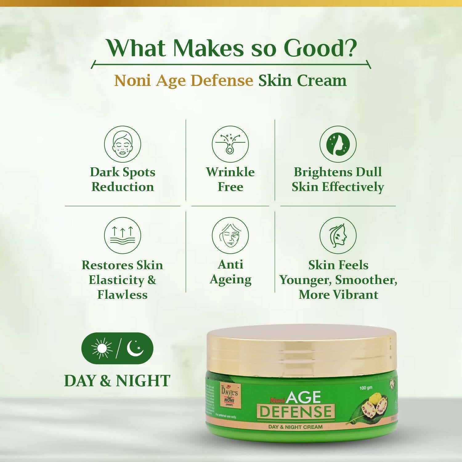 The Dave's Noni Age Defense Day & Night Skin Cream | Swadesiicart