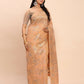 Shree Shyam Fashion Linen Cotton Orange Saree