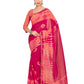 Mimosa Women's Pink Banarasi Chiffon Silk Saree | Swadesiicart
