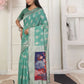 Shree Shyam Fashion Linen Cotton Rama Green Saree