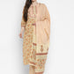 NOZ2TOZ Women Cream Cotton Kurta with Pant & Dupatta (3pcs Set) - Noz2Toz