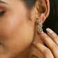 Nuyug 22K Gold-Plated Zircon Studded Enamel Embellished Dual Layered Necklace Set | Swadesiicart