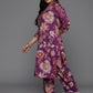 Ahalyaa Women's Traditional wear Kurta Set - Purple | Swadesiicart