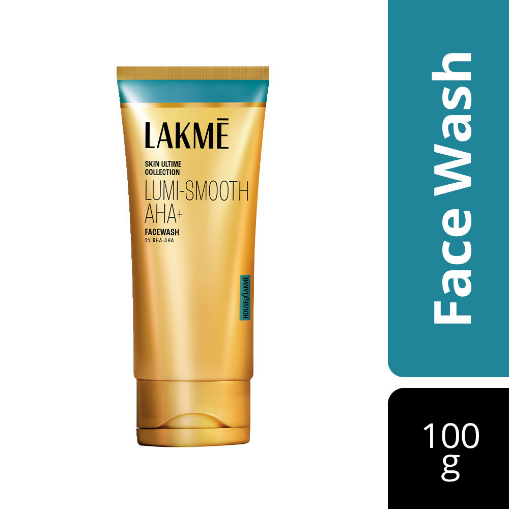 Lakme Lumi-Smooth AHA+ Face Wash With 2% Salicylic Acid-Lactic Acid - Swadesiicart