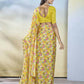Yellow Georgette Designer Printed Ready to Wear Saree - Samyana | Swadesiicart