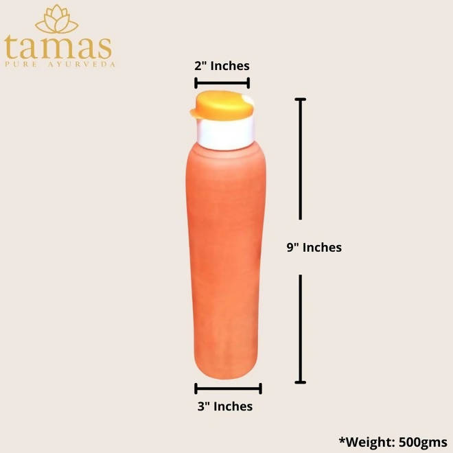 Tamas Handmade & Eco-Friendly Earthen Carry Water Bottle With Sipper Cap - Swadesiicart