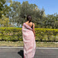 Vamsee Pink Organza Saree - Swadesiicart