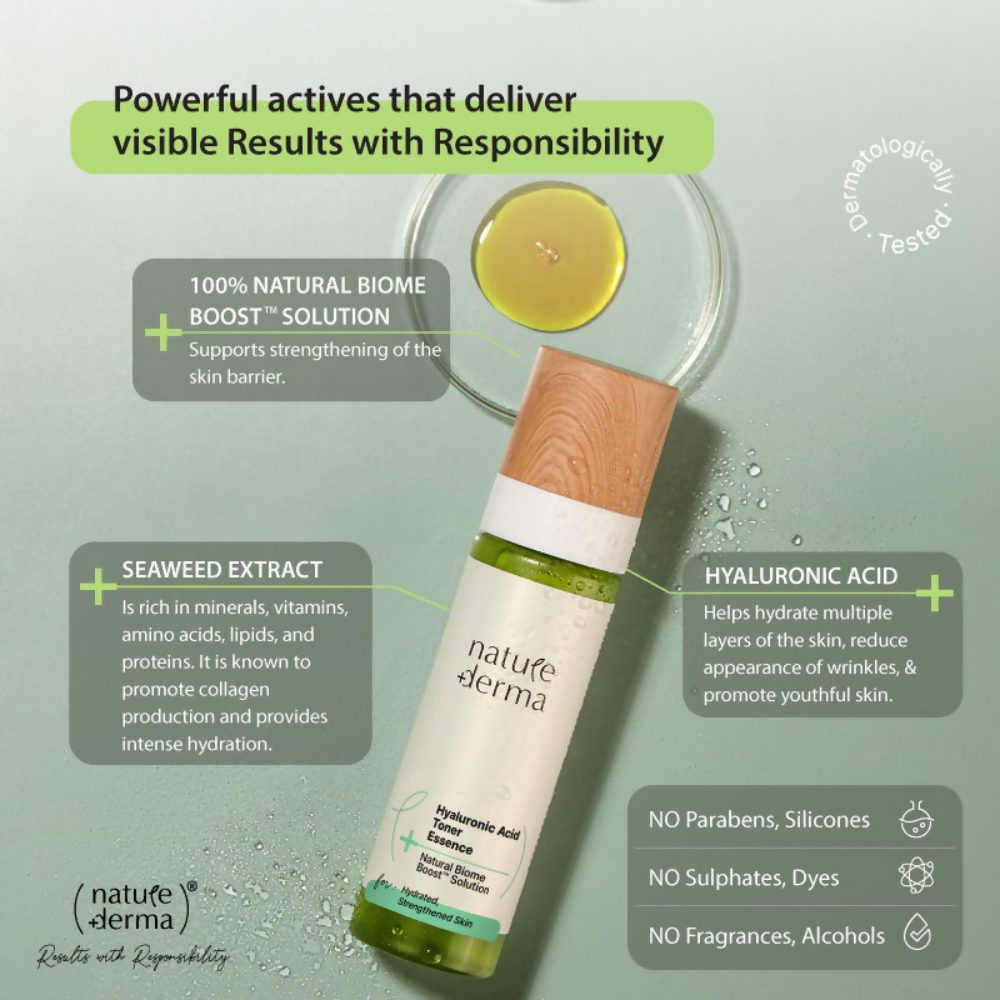 Nature Derma Hyaluronic Acid Toner Essence | Swadesiicart