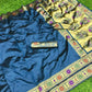 DEIANA'S Beautiful Designer Golden zari Soft Lichi Silk Saree - Blue - Swadesiicart