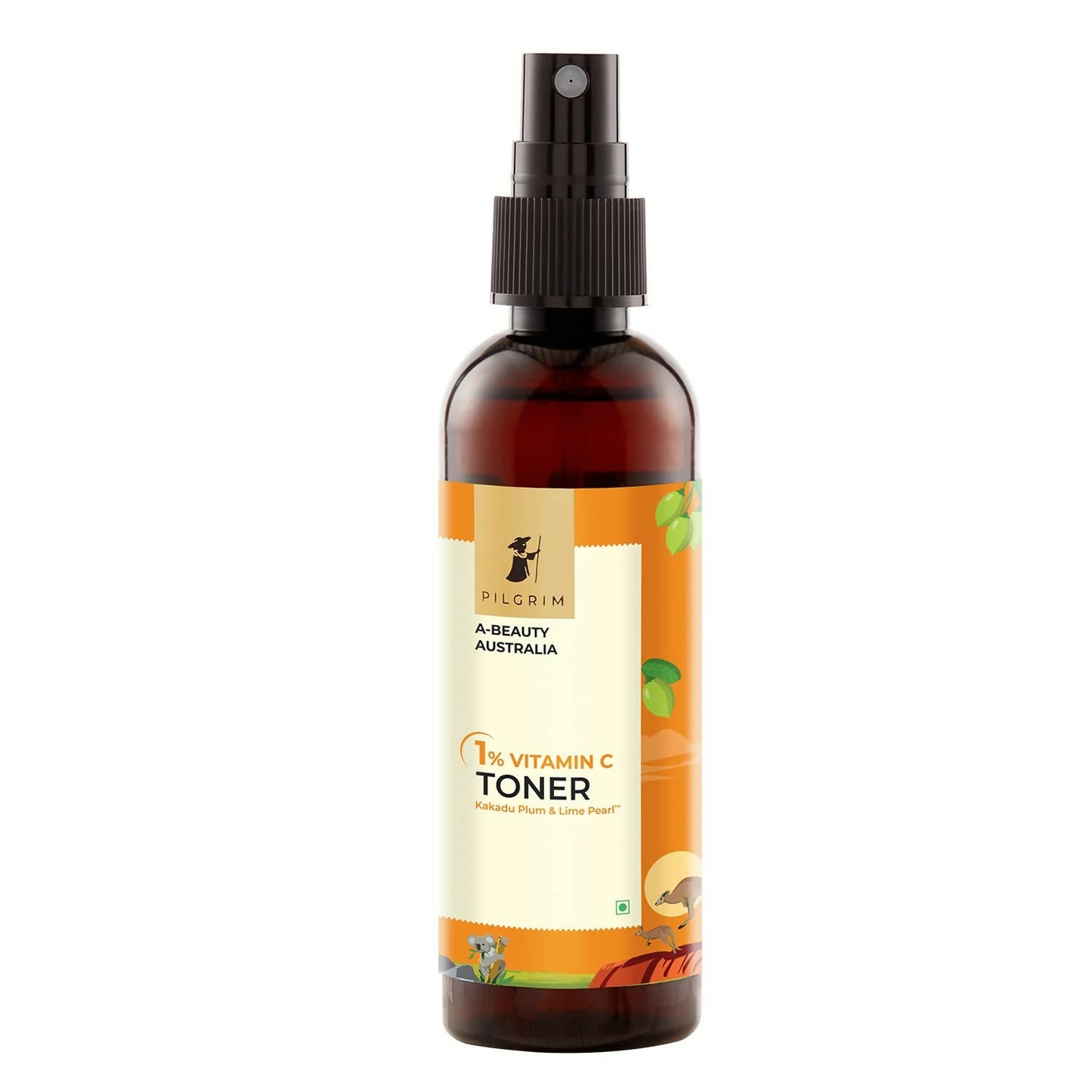 Pilgrim Australian 1% Vitamin C Toner with Kakadu Plum & Lime Pearl For Glowing Skin, Open Pores Tightening & Refining - Pilgrim
