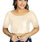 Aastha Fashion Women's Off White Art Silk Designer Party Wear Readymade Blouse