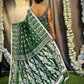 Exclusive Collection Beautiful Dark Green Jaal Jamdani Saree - Swadesiicart