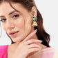Nuyug 22K Gold Plated Panna Jhumki Earrings | Swadesiicart