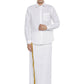 Ramraj Cotton Mens Linen Full Sleeve White Shirt | Swadesiicart