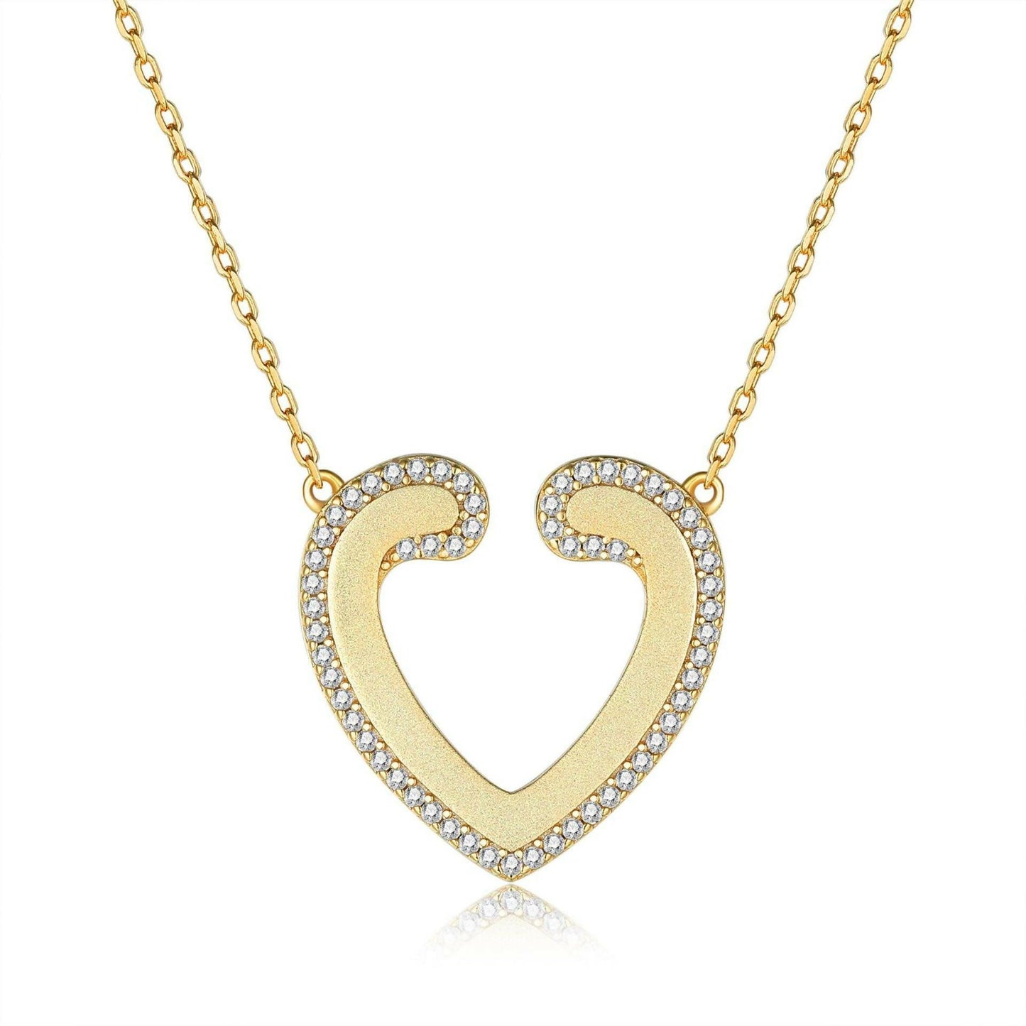 Cauer CAUER 925 Sterling Silver Moissanite Round Pendant Chain | Swadesiicart