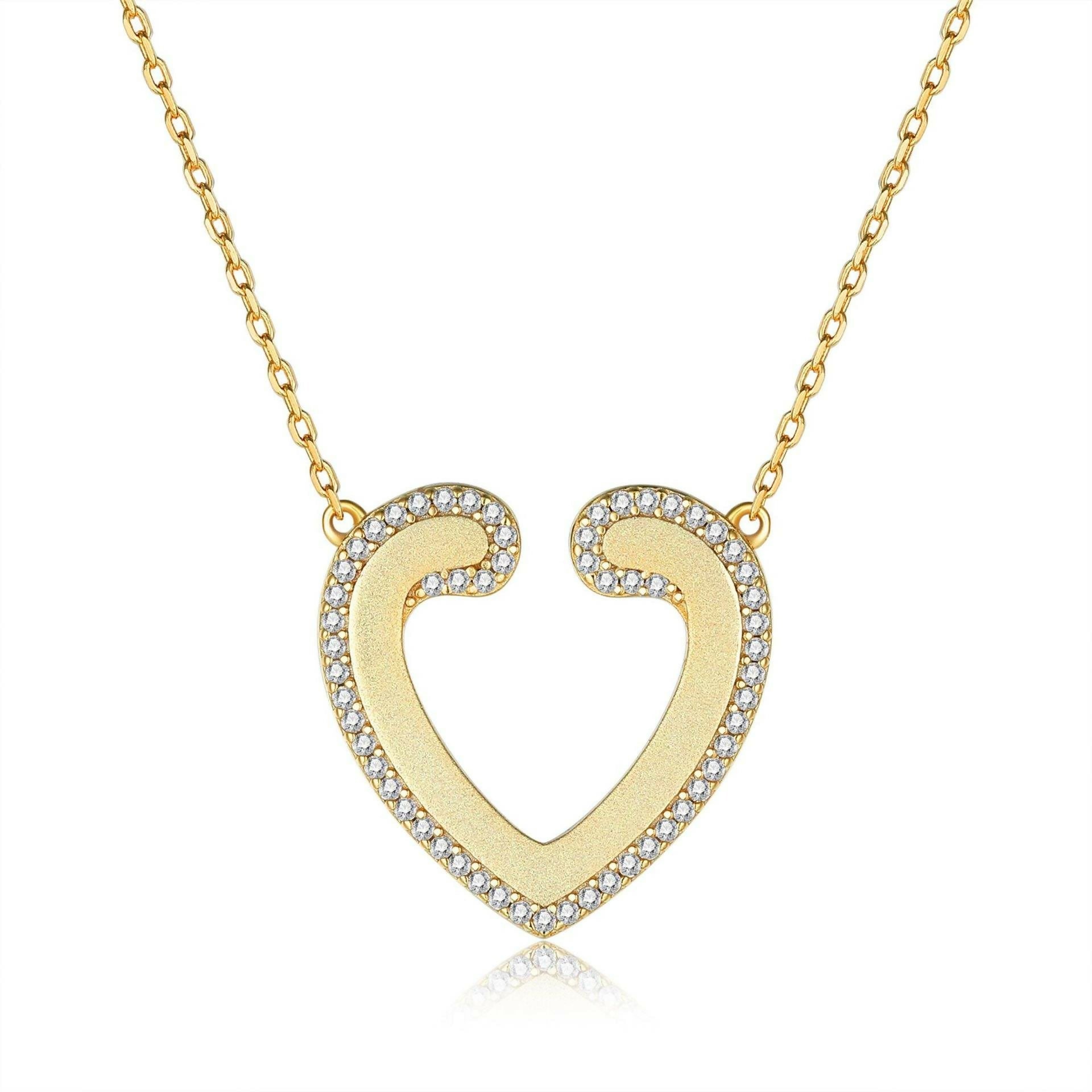 Cauer CAUER 925 Sterling Silver Moissanite Round Pendant Chain | Swadesiicart