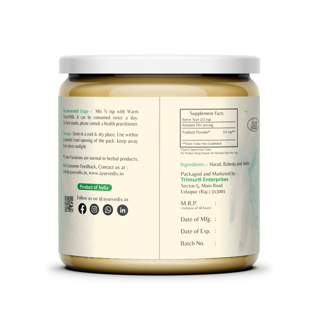 Ayurvedix Organic Triphala Powder - Swadesiicart