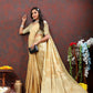 Lorenvalley Fashion Cream Cotton Woven Design with Zari Weaving Design Saree - Swadesiicart