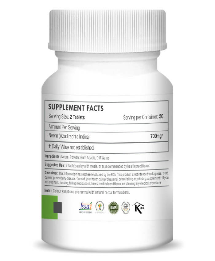 H&C Herbal Neem Tablets - Swadesiicart