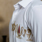 British White Kanaka Murti Shirt By Hilo Design | Swadesiicart