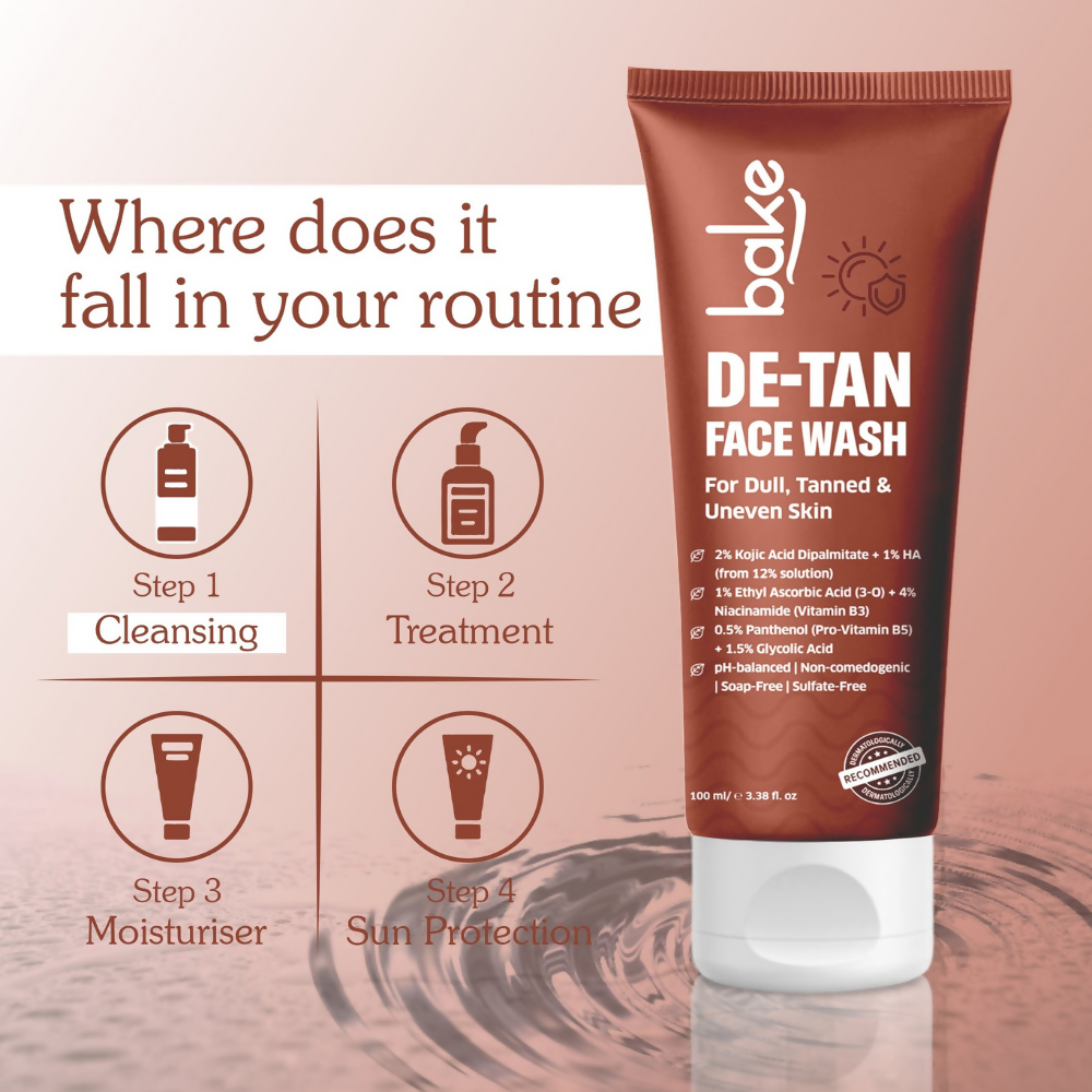 Bake De-Tan Coffee Face Wash with Kojic Acid | Swadesiicart