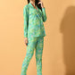 Myshka Women's Multi Printed Coat With Trousers - Swadesiicart