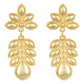 Joban Fashion Women Matte Gold Brass Earrings | Swadesiicart