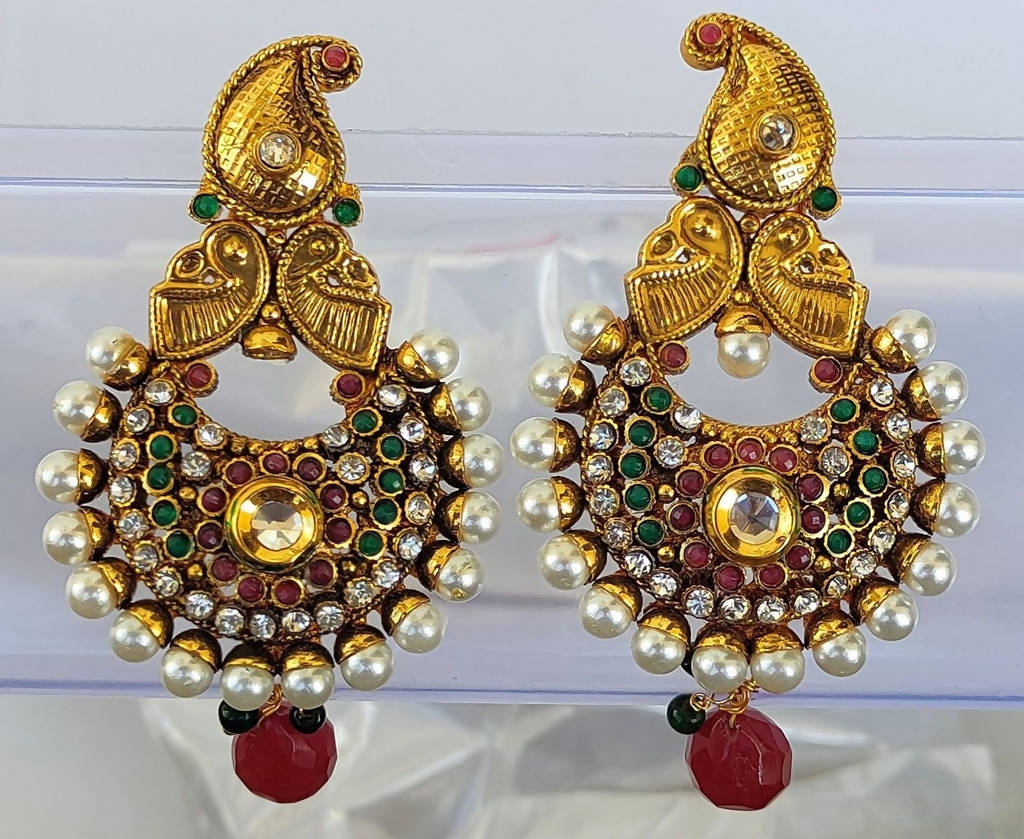 Multicolor Kemp Mango Designer Earrings - Mokshi Collections