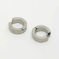 NVR Men's Silver-Plated Stainless Steel Hoop Earrings - Swadesiicart